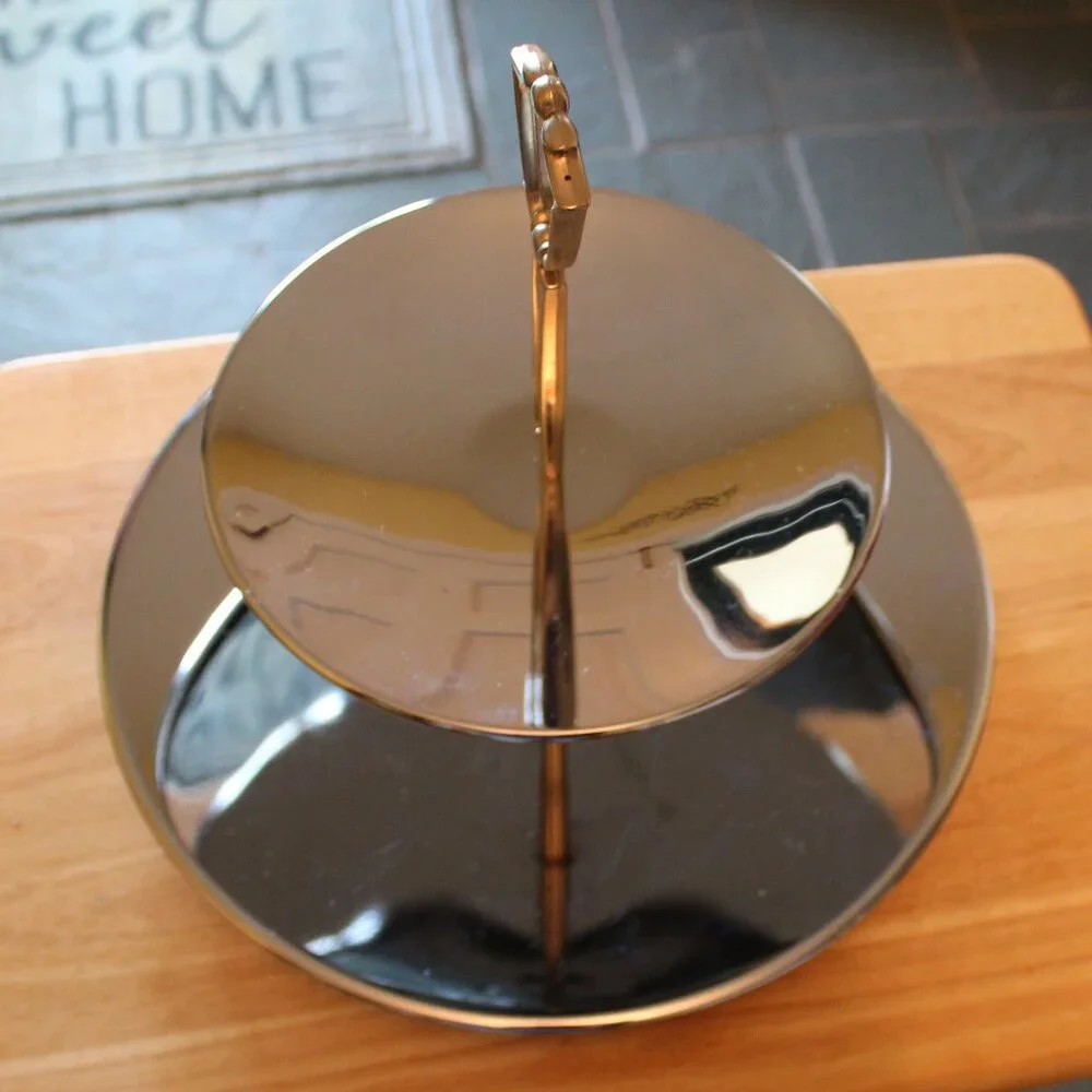 Vintage Kornex Silver Toned Tier Serving Plater